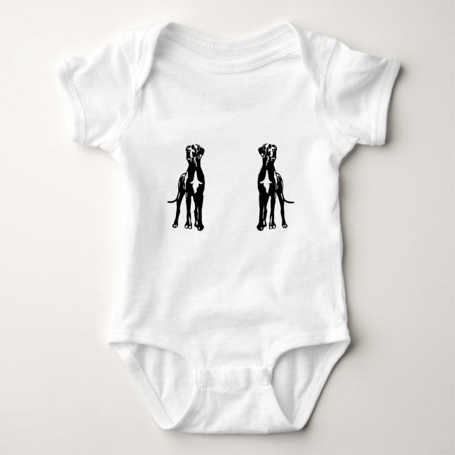 Great Dane Buddys Baby Bodysuit (Front)