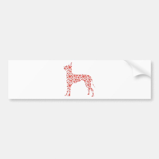 Great Dane Bumper Sticker (Front)