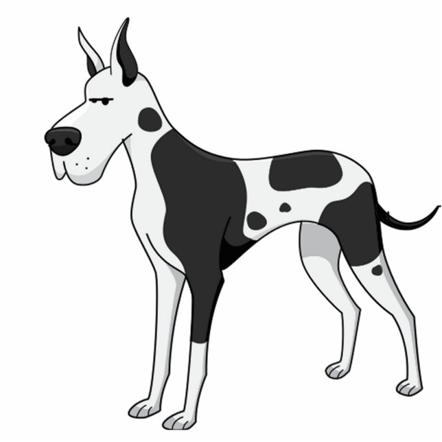 great dane cartoon 2 cutout (Front)
