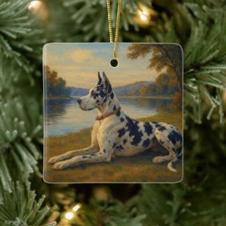 Great Dane Ceramic Ornament