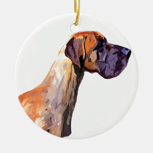 Great Dane Ceramic Ornament