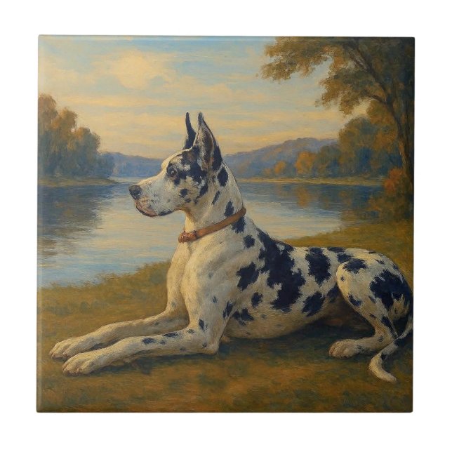 Great Dane Ceramic Tile (Front)