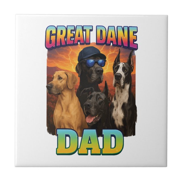 Great Dane Ceramic Tile (Front)