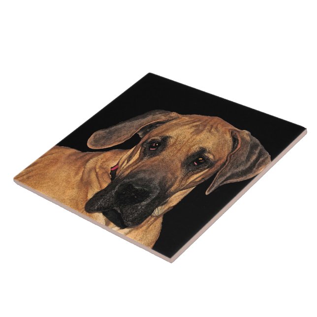 Great Dane Ceramic Tile (Side)