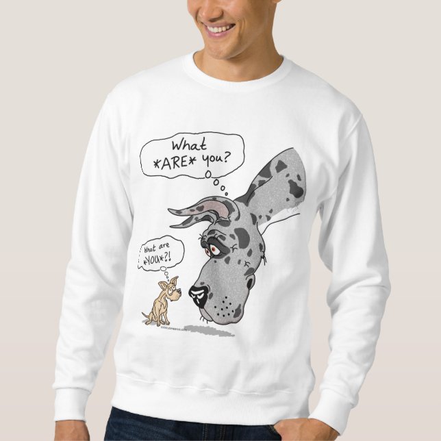 Great Dane & Chihuahua Merle Sweatshirt (Front)