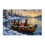 Great Dane Christmas Boat Holiday Acrylic Print