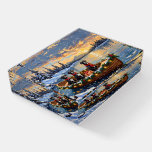Great Dane Christmas Boat Holiday Paperweight