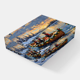 Great Dane Christmas Boat Holiday Paperweight