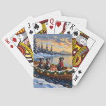 Great Dane Christmas Boat Holiday Poker Cards
