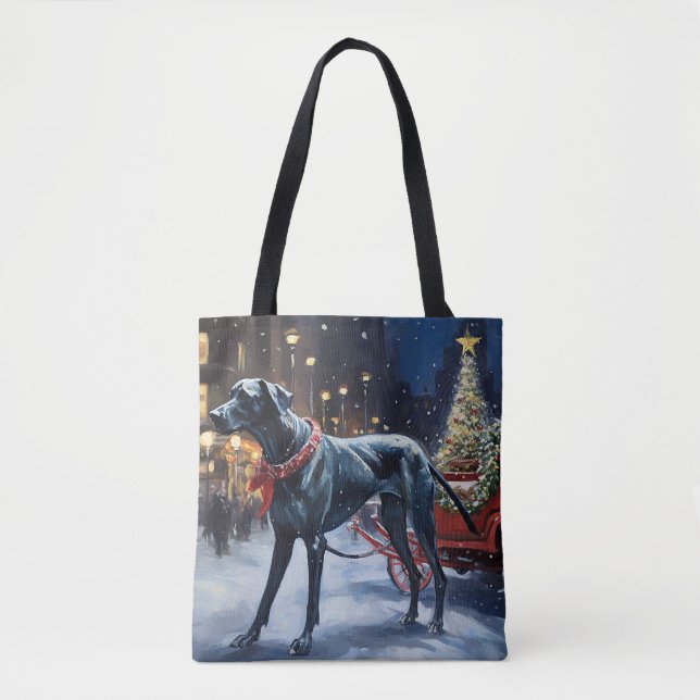 Great Dane Christmas Festive Season  Tote Bag (Front)