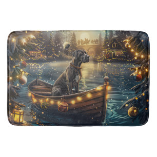 Great Dane Christmas Festive Voyage Bath Mat