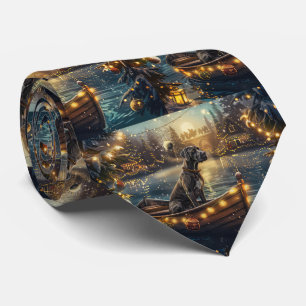 Great Dane Christmas Festive Voyage Neck Tie