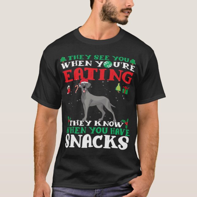 Great Dane Christmas fun Classic T-Shirt (Front)