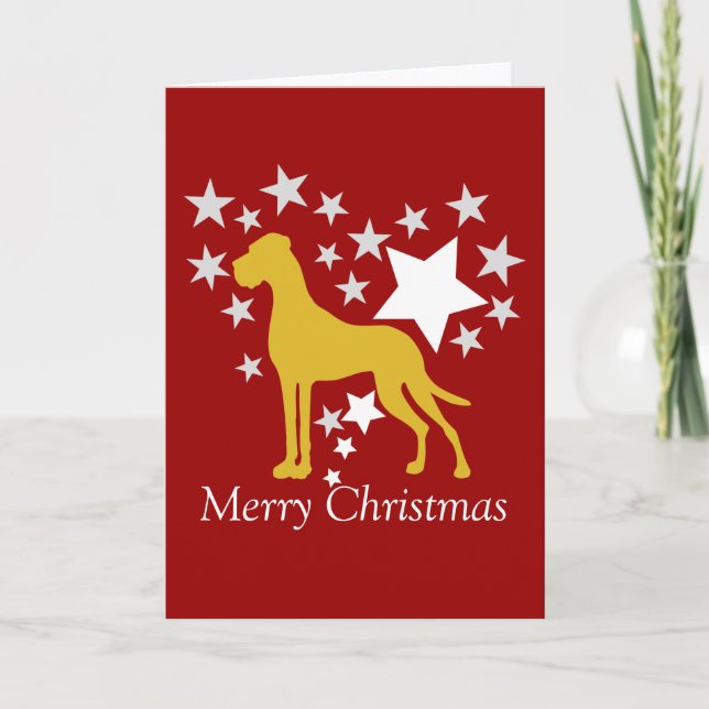 Great Dane Christmas Holiday Card (Front)