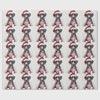 Great Dane CHRISTMAS Wrapping Paper