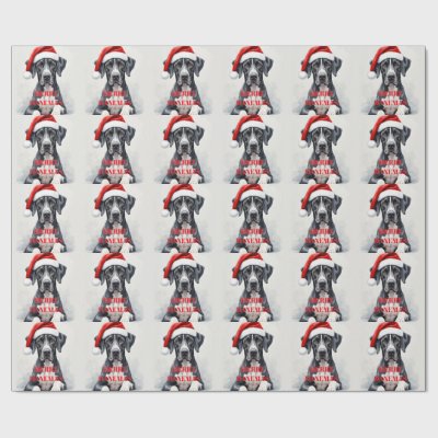 Great Dane CHRISTMAS  Wrapping Paper