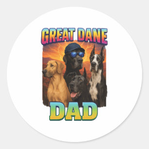 Great Dane Classic Round Sticker