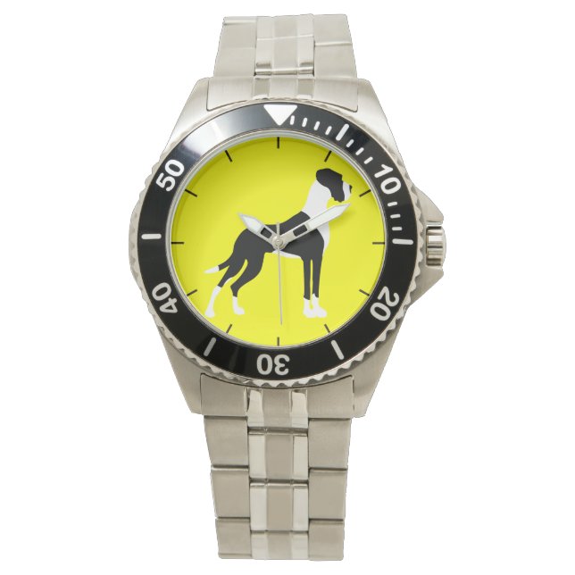 Great Dane Clock Watch (Front)
