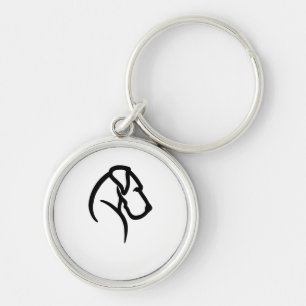 Great Dane Collar tag Keychain