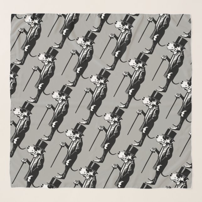 Great Dane cool modern pattern Scarf (Front)