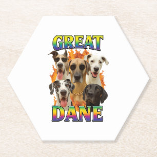 Great Dane Copy Paper Coaster