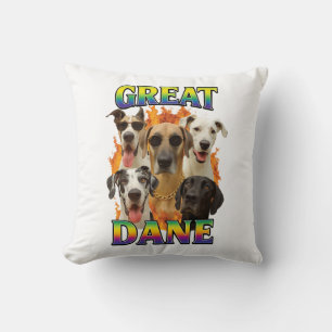 Great Dane Copy Throw Pillow