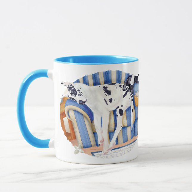 Great Dane Couch Taters Mug (Left)