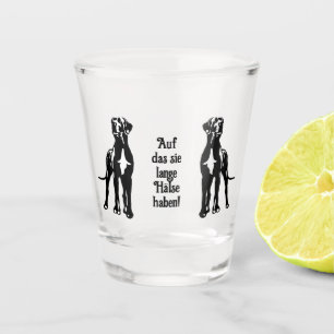 Great Dane Couple Shot Glass