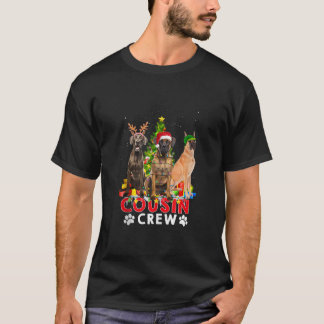 Great Dane Cousin Crew Christmas Tree Lights Xmas T-Shirt