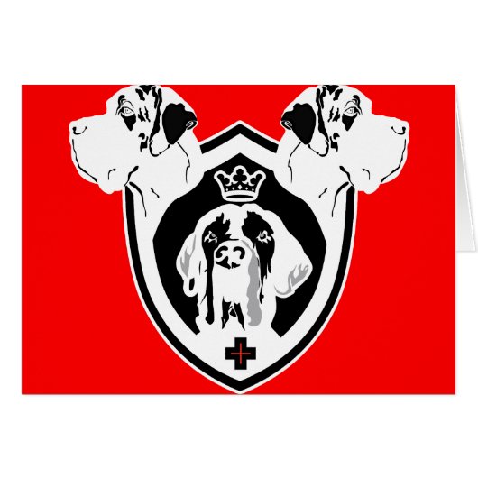 Great Dane Crest Cards (Front Horizontal)