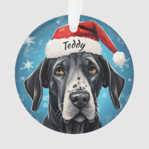 Great Dane Custom Christmas Ornament