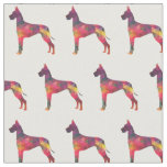 Great Dane Customizable Silhouette Tiled Fabric