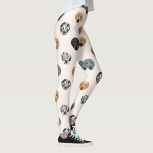 Great Dane Cute Dog Lover Pattern Leggings