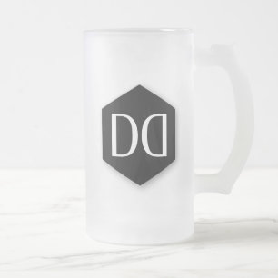 Great Dane DD Identity Frosted Glass Beer Mug
