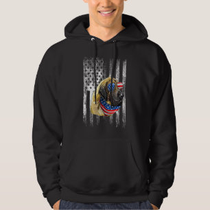 Great Dane Dog American Flag Patriotic Pet 4th Of Hoodie