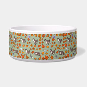 Great Dane Dog Bowl Halloween Floral Kawaii Pet