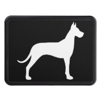 Great Dane Dog Breed Silhouette White and Black