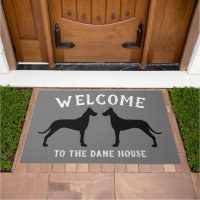 Great Dane Dog Breed Silhouettes Custom