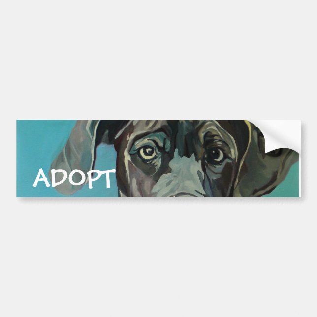 Great Dane Dog Bumper Sticker (Front)