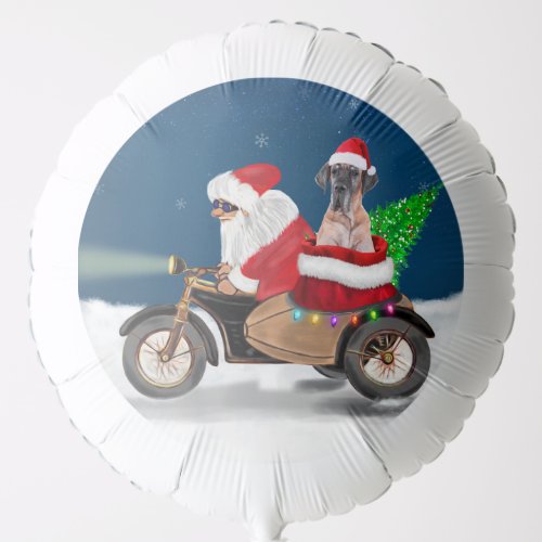 Great Dane dog Christmas Santa Claus  Balloon