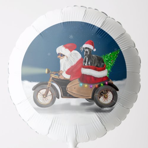 Great Dane dog Christmas Santa Claus   Balloon