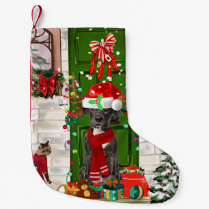 Great Dane Dog Christmas Small Christmas Stocking