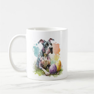 Great Dane Dog Easter Egg, Happy Easter Great Dane Coffee Mug