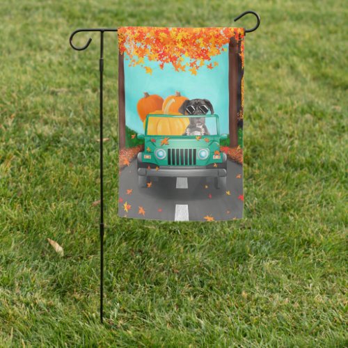 Great Dane Dog Fall Pumpkin Garden Flag