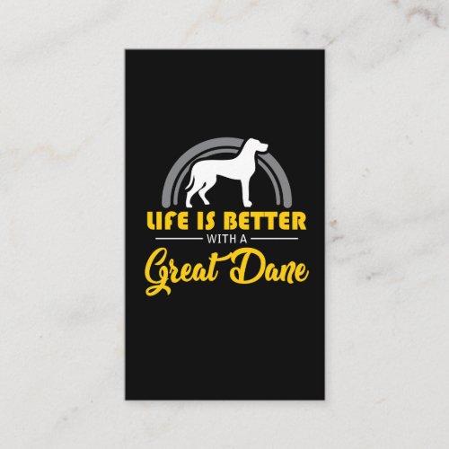 Great Dane Dog Gift _ Pet Owner Animal Love Business Card