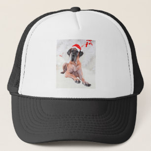 Great Dane Dog Hat Merry Christmas
