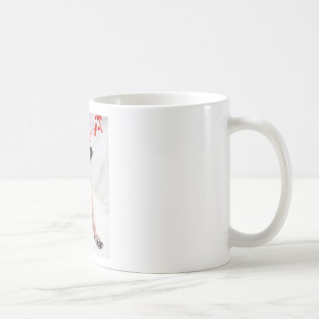 Great Dane Dog Hat Merry Christmas Coffee Mug (Right)