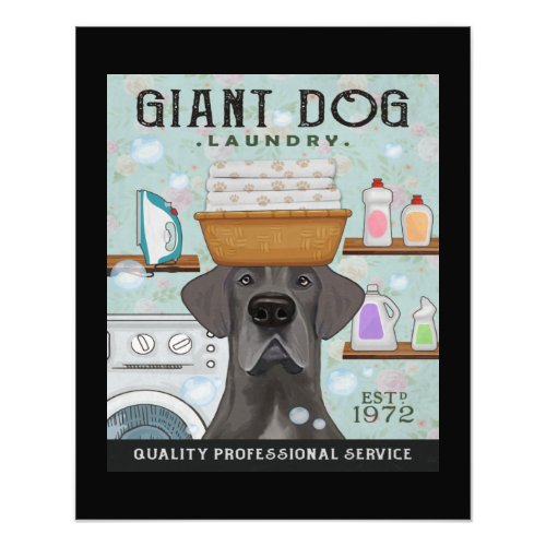 Great Dane Dog Laundry Company Photo Print