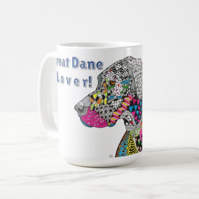 Great Dane Dog Lover Mug (Front Left)