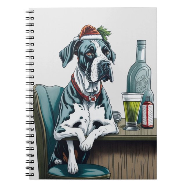 Great Dane Dog Notebook (Front)